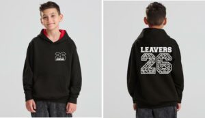 Queeen Leavers JH003 2026 Queen's Crescent Year 6 Leavers Varsity Hoody