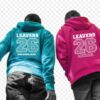 Rear View leavers hoody 2 boys 2026 Queen's Crescent Leavers Hoodies