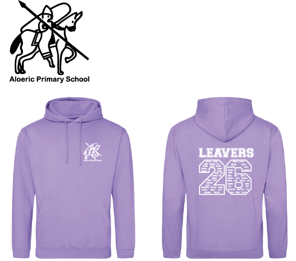 Hoody & Tshirt 2026 Aloeric Primary Year 6 Leavers Hoody