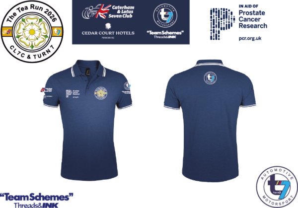 Tea Run logos Tea Run 2026 Polo shirts